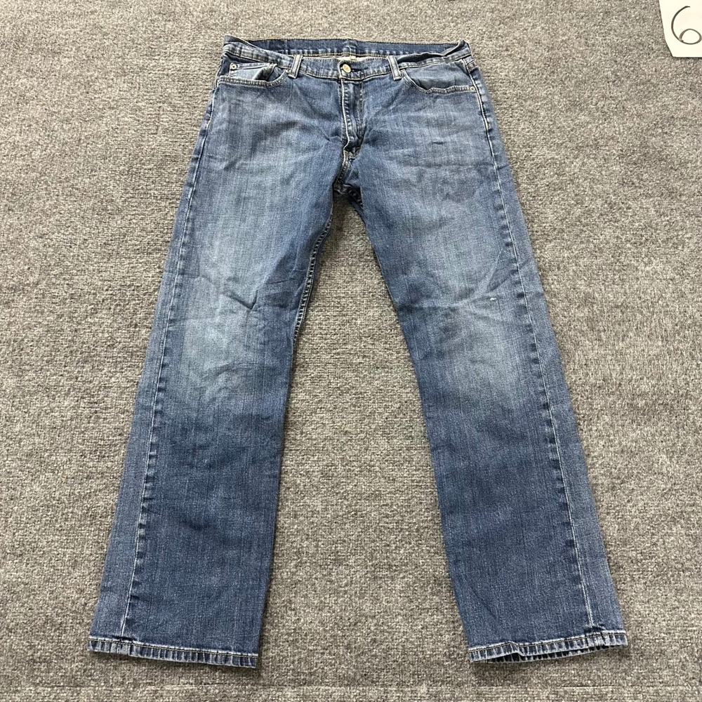 Levi's Jeans Mens Size 34 Blue 514 Straight Leg Regular Fit Denim Casual Pants